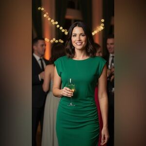 Zara “green midi dress”(NWOT)